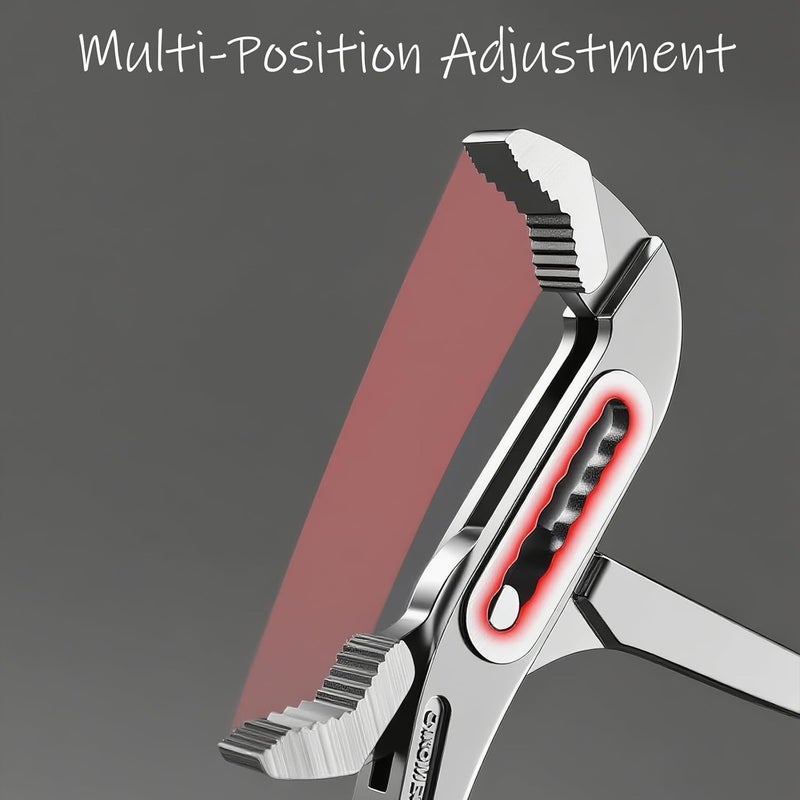 BJDSI Channel Locks Plier 8 inch,High Torque,V Jaw,Anti-Slip Handle. - Image 3